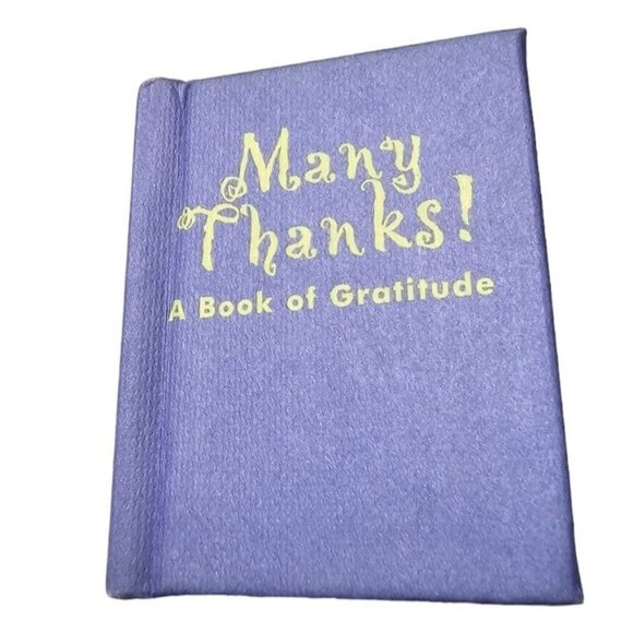 Ariel Books Tiny Tomes Mini Book Many Thanks A Book of Gratitude 1998 Vtg 2" - Picture 12 of 12